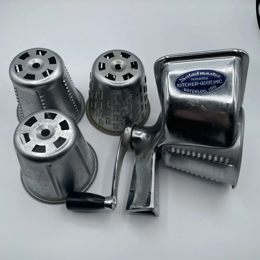 Vintage Saladmaster Food Processor Waterloo Indiana USA‎ 4 Cones - Missing Base